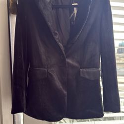 Black Velvet Blazer NWT Anthropology 