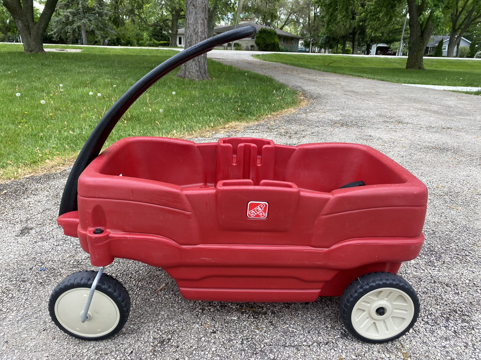 Red kids Step2 wagon for 2 used-normal cosmetic wear