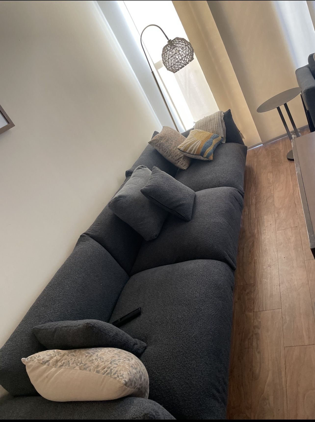 Grey Couch With Two Other Arm Chair Together Or Apart