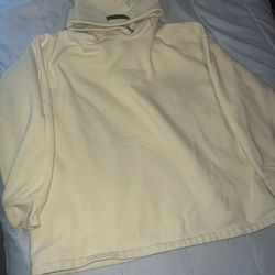 Yellow Relaxed Essentials Hoodie