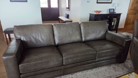 TOP GRAIN LEATHER SOFA