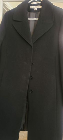 black wool coat