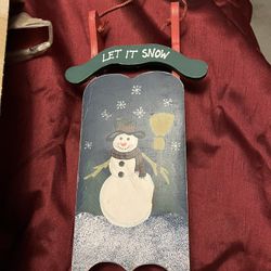 New In Box Painted Sleigh 