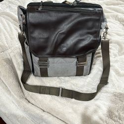 Paper Clip Diaper Bag Leather 
