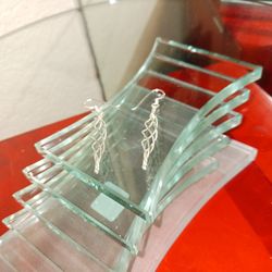 Spindle Earrings  (Sterling Silver )