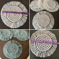 Macrame coasters ☕️