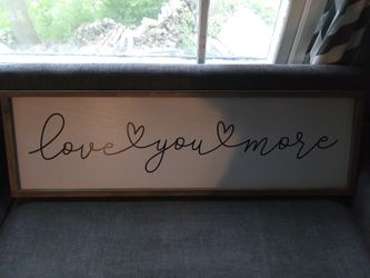Huge Love U More Home Decor Signs