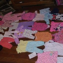 Baby Girls Clothes. Size 3-6 &6-9 Months Selling All Together