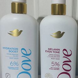Dove Serum Body Wash (both)