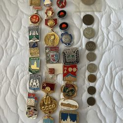 Russian Pins and Coins