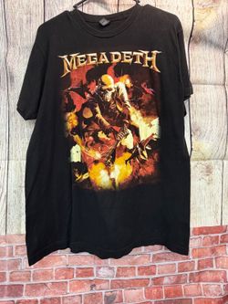 Megadeth Graphic T-Shirt Black Short Sleeve L