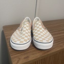 Vans Classic Slip-On pink and white