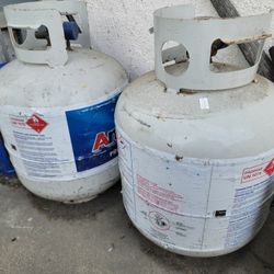 2 Empty Propane Tanks 