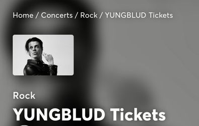 YUNGBLUD TONIGHT 3 tickets for sale