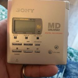 Vintage Sony Md Walkman Digital Recording 