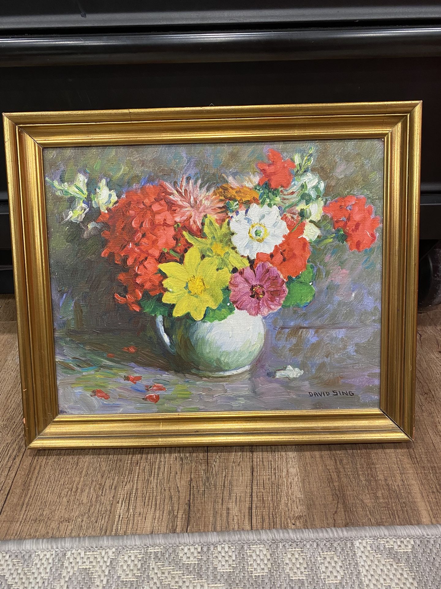 David Sing Flower painting 