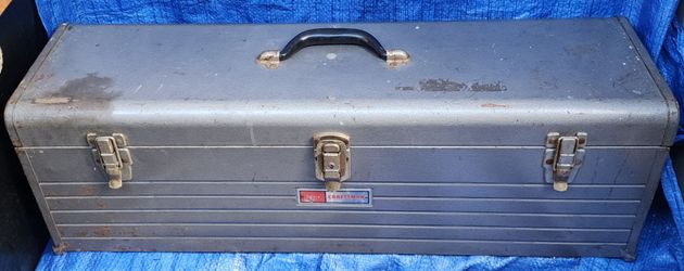 Vintage Craftsman 6517 LARGE portable tool box mechanic plumber
