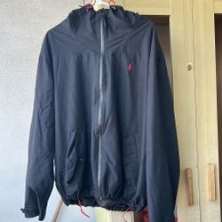 Polo Hooded Windbreaker Jacket (XXL)