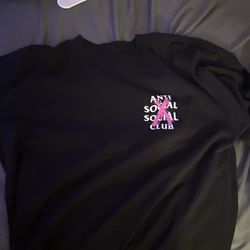 Black And Pink Antisocial Club Shirt