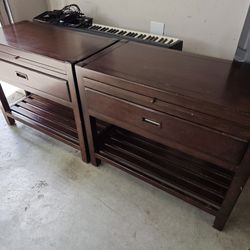 Thomasville Solid Wood Bedroom Side Tables