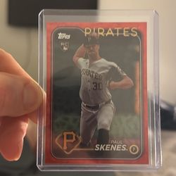 24 Topps RC Paul Skenes Red Foil /199