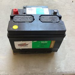 Used Car Battery (Group Size 96R) Red Description 