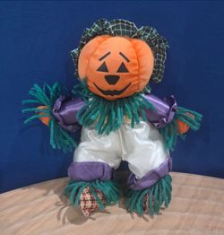 Pumpkin Scarecrow 9" Plush doll
