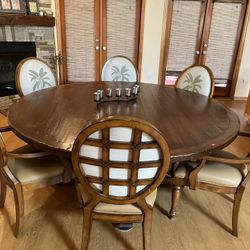 Tommy Bahama Lexington Dinning Table With 6 Chairs 