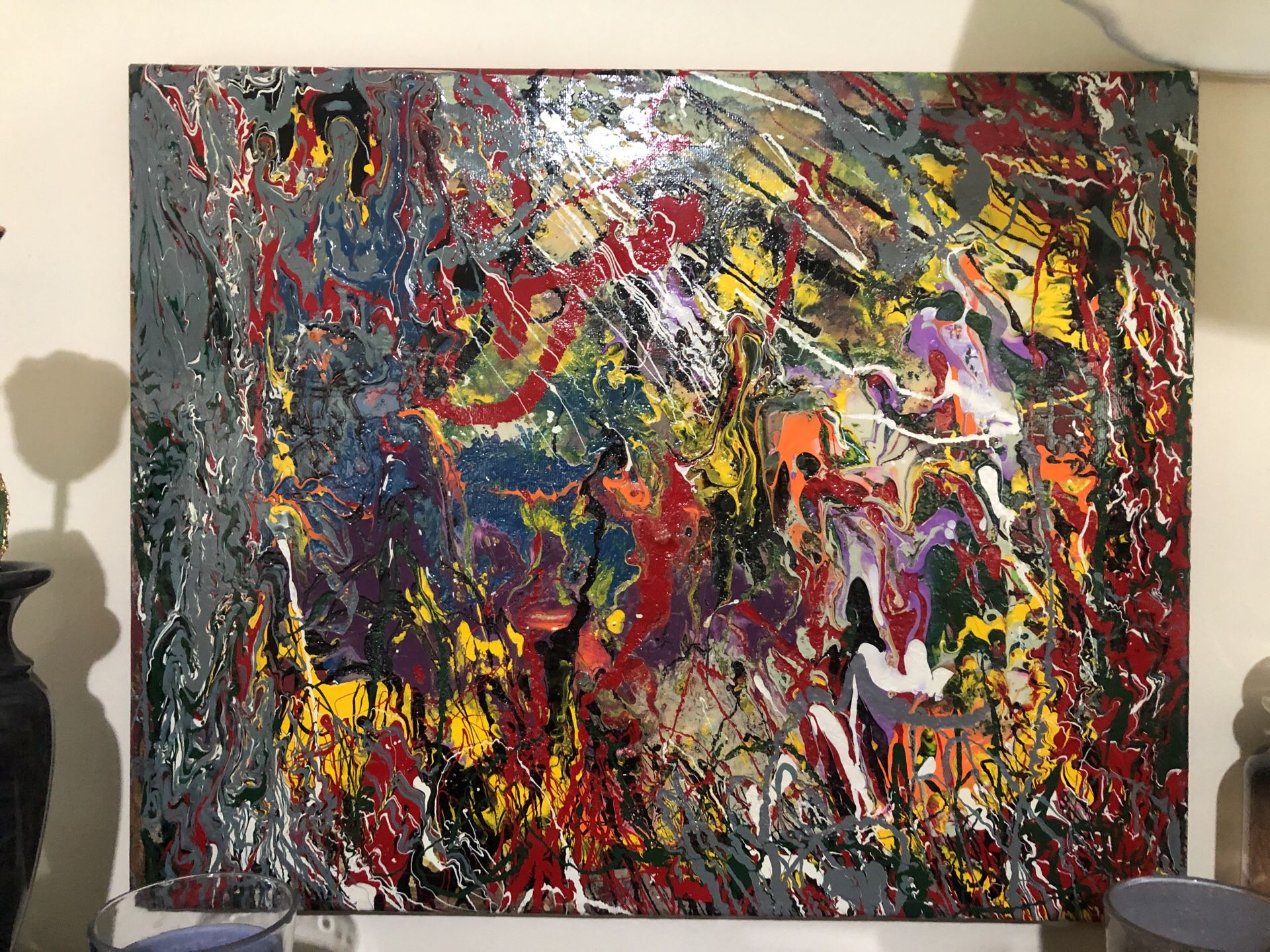Abstract art 16x20 stretched canvas