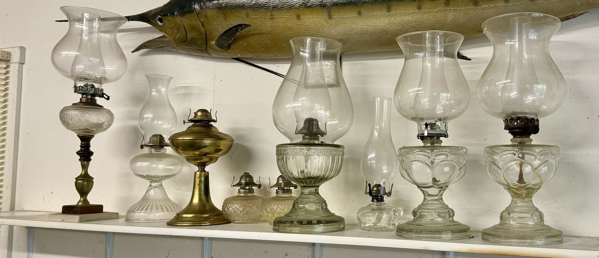 Oil Lanterns Vintage Glass