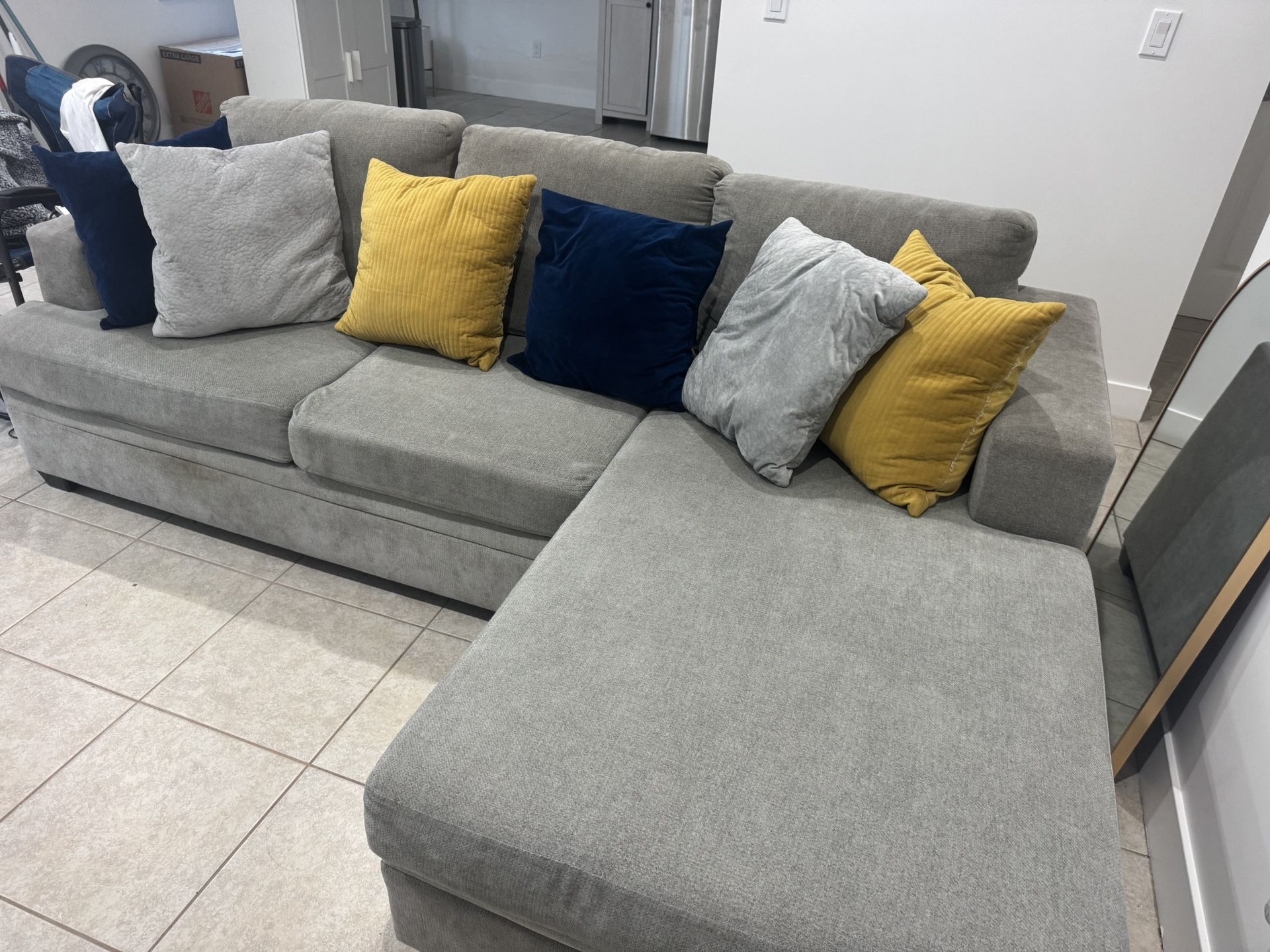 Perfect Grey Living Spaces Couch