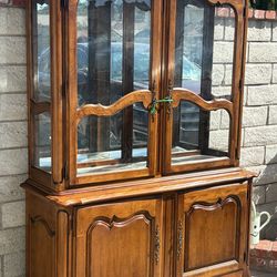 Vintage curio cabinet