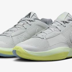 Nike Ja 1 Men's Size 8 Silver Cyber Green Cool Grey Granite Sneakers FQ4796-003