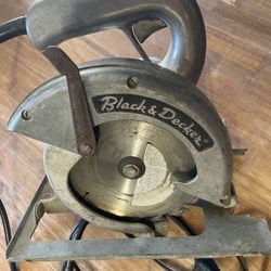 Vintage 6 1/2” Black & Decker Circular Saw