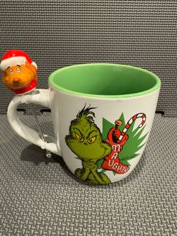 Grinch & Max Naughty & Nice Mug & Max Stirrer