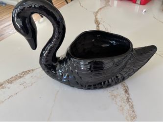Ceramic swans