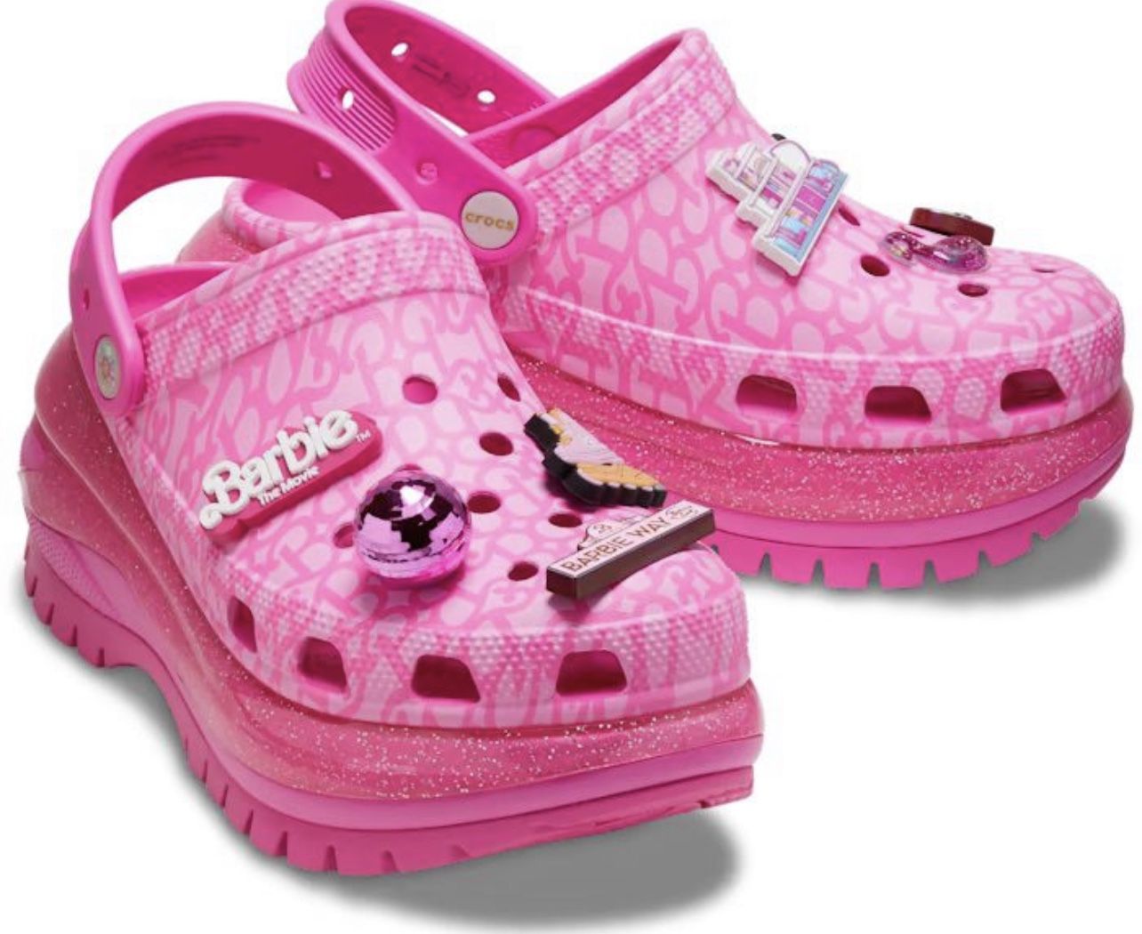 Brand New Crocs BARBIE™ THE MOVIE MEGA CRUSH CLOG - Size Women’s 8