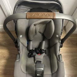 NUNA PIPA Aire Rx Gray Car Seat+base