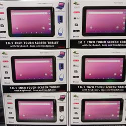 9" Screen Android Tablets With Keyboard Case Like Notebook.  Brand New 