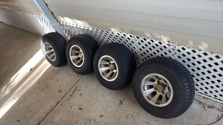 Golf cart rims and tires