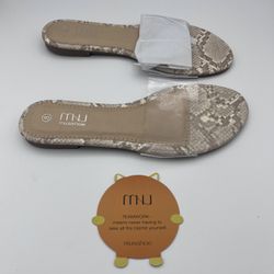 Snakeskin Style Slides From Amazon Size 8