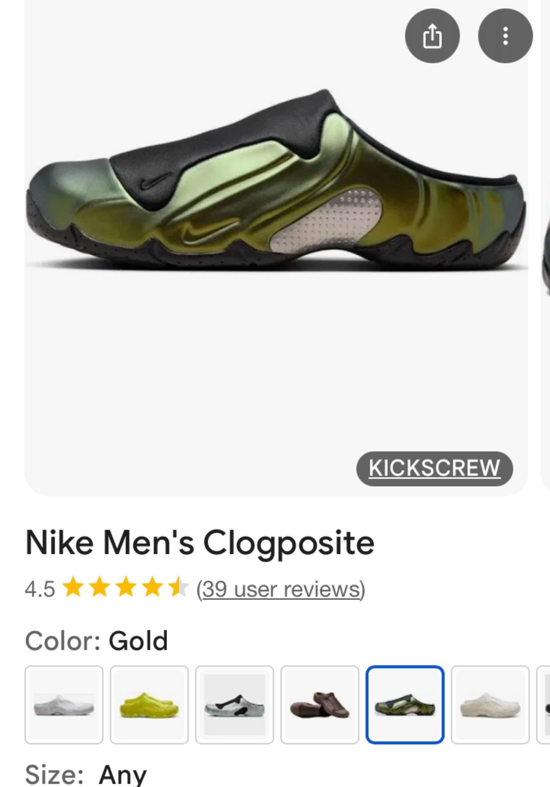 Nike men’s Clogposits