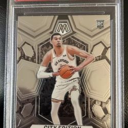 Really Nice Victor Wembanyama 2023-24 Panini Mosaic Rookie ,#282 PSA Mint 10