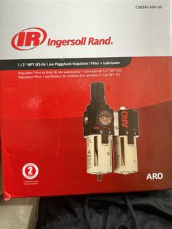 Air line piggyback regulator / filter + lubricator