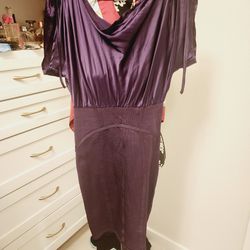 Bebe Bandage Dress Small Violet Purple Small