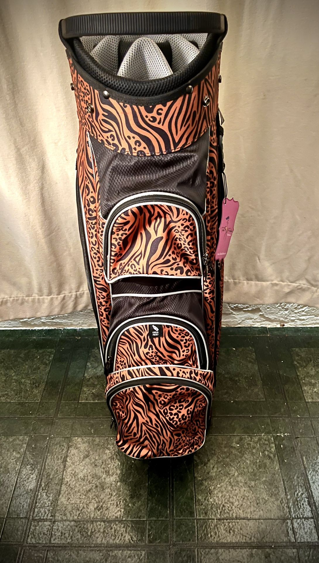 14-Way Lightweight Designer Women's Golf Cart Bag with Cooler - Wildcat