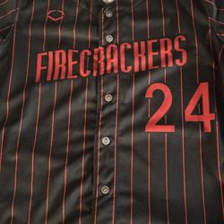 Firecrackers Softball Pinstriped Ladies Jersey