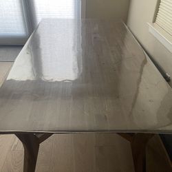 Living Spaces Dining Table And 2 Benches 