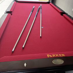 Professional sized pool table