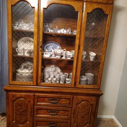 Friendly Village, Made In England Antique Collection & China Cabinet 